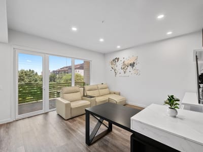 Living area at 4004 Banister LN Unit #209 - 1 bed 1 bath home