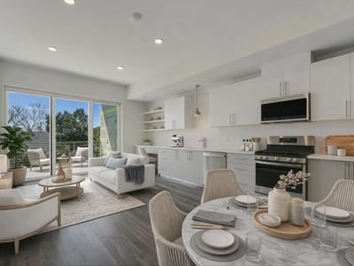 Living area at 4004 Banister LN Unit #312 - 2 bed 1 bath home