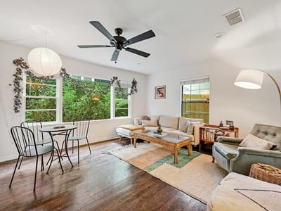 Living area at 4025 Valley View RD Unit #2 - 2 bed 2 bath home