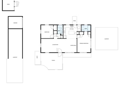 Living area at 403 South Drive - 2 bed 2 bath home