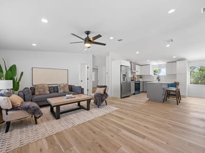 Living area at 404 E Pecan ST - 3 bed 2 bath home
