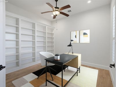Living area at 405 Skyflower DR Unit #V - 3 bed 3 bath home