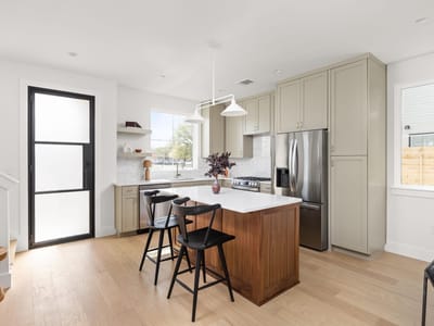 Kitchen at 408 Linden Unit #A - 3 bed 2 bath home