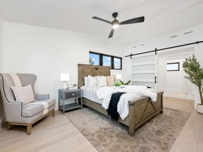 Primary bedroom at 409 Crockett St Unit #C - 3 bed 2 bath home