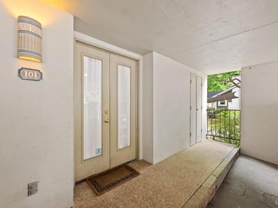 Primary bedroom at 409 E 38th ST Unit #101 - 2 bed 2 bath home