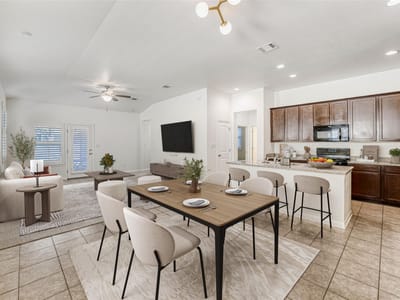 Living area at 410 Anacua Loop Unit #30 - 3 bed 2 bath home