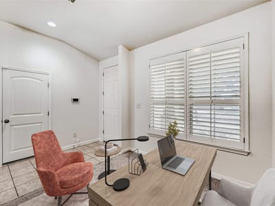 Primary bedroom at 410 Anacua Loop Unit #30 - 3 bed 2 bath home