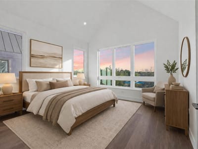 Primary bedroom at 4101 Menchaca RD Unit #104 - 3 bed 3 bath home