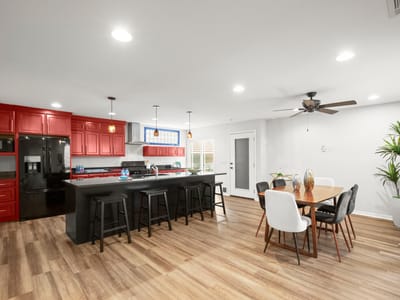 Primary bedroom at 4116 Creek Ledge Unit #108 - 2 bed 2 bath home