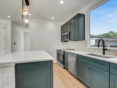 Primary bedroom at 4127 E 12th St Unit #1 - 3 bed 2 bath home