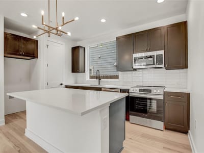 Primary bedroom at 4127 E 12th St Unit #2 - 3 bed 2 bath home