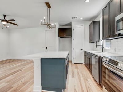 Primary bedroom at 4127 E 12th St Unit #4 - 3 bed 2 bath home