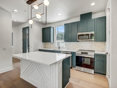Living area at 4127 E 12th St Unit #5 - 3 bed 2 bath home