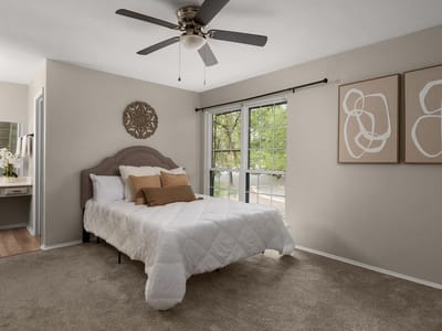 Primary bedroom at 4159 Steck Ave Unit #226 - 3 bed 2 bath home