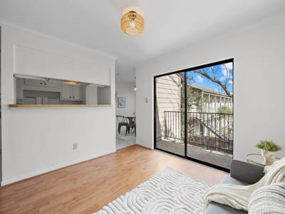 Living area at 4159 Steck Ave Unit #258 - 2 bed 2 bath home