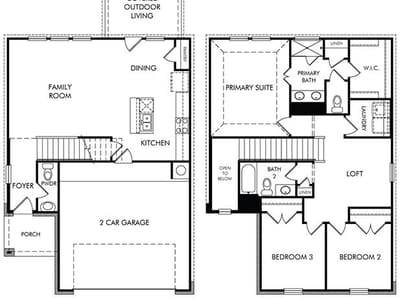 Living area at 417 Wild Spur LN - 6 bed 2 bath home