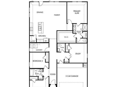 Living area at 4217 Texoma DR - 3 bed 2 bath home