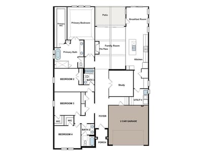 Living area at 428 Olinda WAY - 4 bed 3 bath home