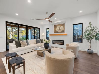Living area at 4304 Shoalwood Ave - 3 bed 3 bath home