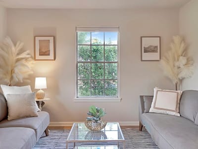Living area at 4308 Airport BLVD - 2 bed 1 bath home