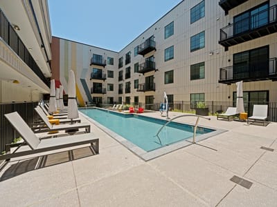 Primary bedroom at 4315 S Congress Ave Unit #220 - 1 bed 1 bath home