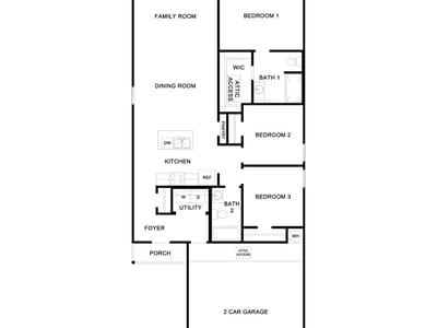 Living area at 433 Sandringham Loop - 3 bed 2 bath home
