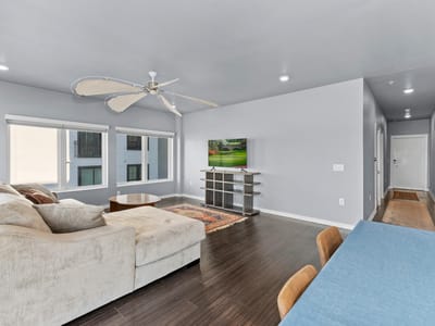 Primary bedroom at 4361 S Congress Ave Unit #301 - 2 bed 2 bath home
