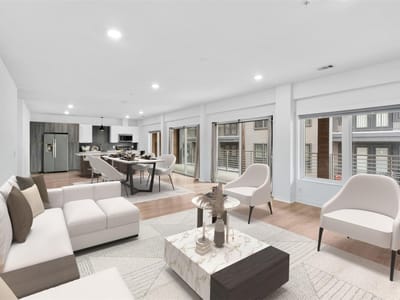 Living area at 4361 S Congress Ave Unit #333 - 2 bed 2 bath home