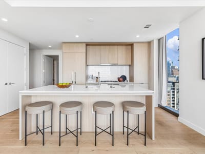 Kitchen at 44 East Ave Unit #1407 - 2 bed 2 bath home