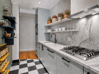 Primary bedroom at 44 East Ave Unit #1706 - 1 bed 1 bath home