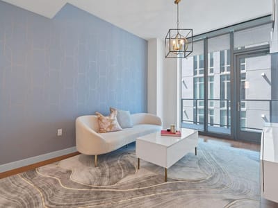 Bathroom at 44 East Ave Unit #1802 - 1 bed 1 bath home