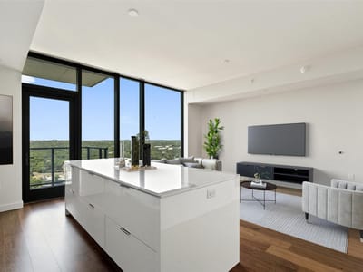 Living area at 44 East Ave Unit #2011 - 1 bed 1 bath home