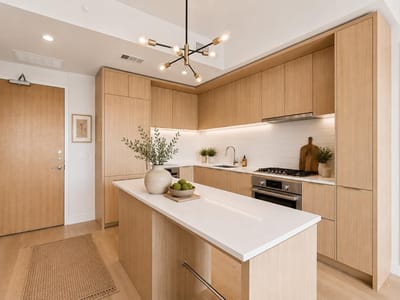 Kitchen at 44 East Ave Unit #2108 - 2 bed 2 bath home