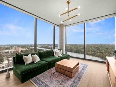 Living area - 44 East Ave Unit #2110 Living area at 44 East Ave Unit #2110 - 2 bed 2 bath home
