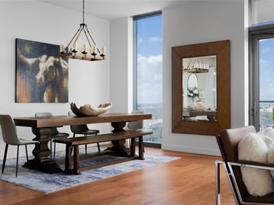 Primary bedroom at 44 East Ave Unit #2701 - 3 bed 3 bath home