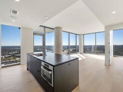 Living area at 44 East Ave Unit #3010 - 2 bed 2 bath home