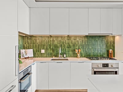 Kitchen at 44 East Ave Unit #3705 - 2 bed 2 bath home