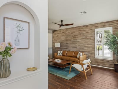 Living area at 4400 Chickasaw CT - 3 bed 2 bath home