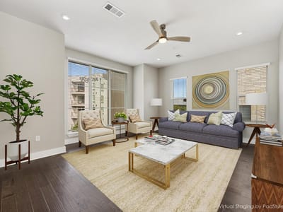 Primary bedroom at 4415 Jackson Ave Unit #4301 - 2 bed 2 bath home