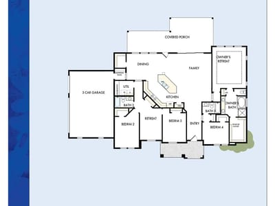 Living area at 444 Rees Landing RD - 4 bed 3 bath home