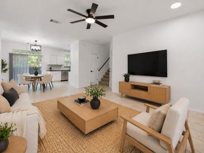 Primary bedroom at 4501 Whispering Valley Dr Unit #29 - 2 bed 2 bath home