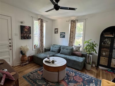 Living area at 4525 Avenue D Unit #2 - 1 bed 1 bath home