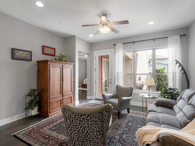 Living area at 4533 Berkman DR - 3 bed 2 bath home