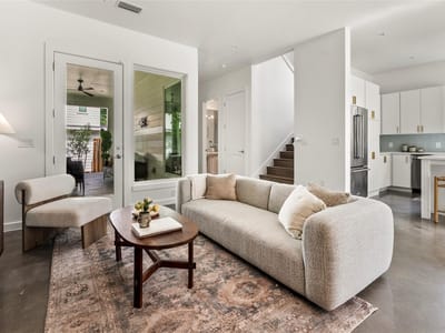 Living area at 4604 Banister LN Unit #A - 3 bed 3 bath home