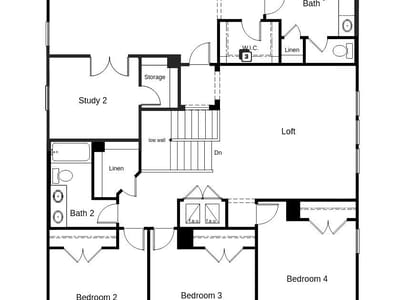 Primary bedroom at 4636 Centola LOOP - 5 bed 3 bath home