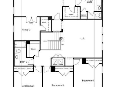 Primary bedroom at 4700 Centola LOOP - 5 bed 3 bath home