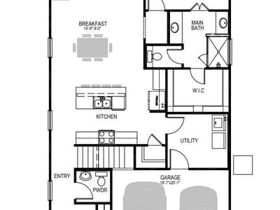 Living area at 4705 Native Pearl - 4 bed 2 bath home