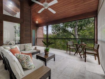 Primary bedroom at 4711 SPICEWOOD SPRINGS RD Unit #254 - 2 bed 2 bath home