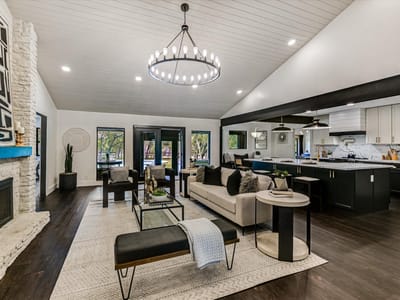 Living area at 4717 Sam Bass RD - 4 bed 3 bath home