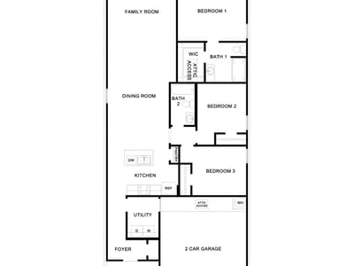 Living area at 472 Sandringham Loop - 3 bed 2 bath home